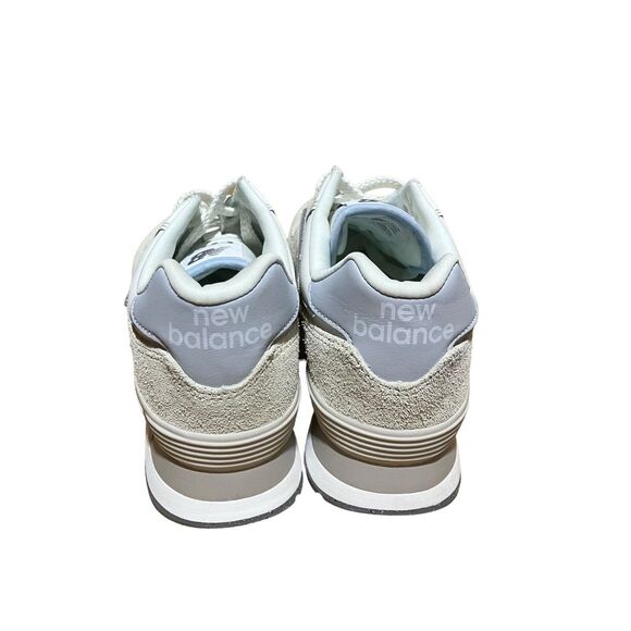 New Balance 574 Lifestyle Sneakers 8 Beige Tan Suede Classic Retro - Picture 7 of 9